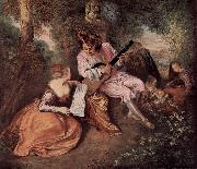 Jean antoine Watteau Antoine Watteau Spain oil painting artist